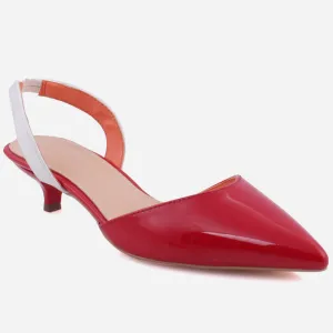 Women "LENA" Pointy Toe Low Heel Court Shoes