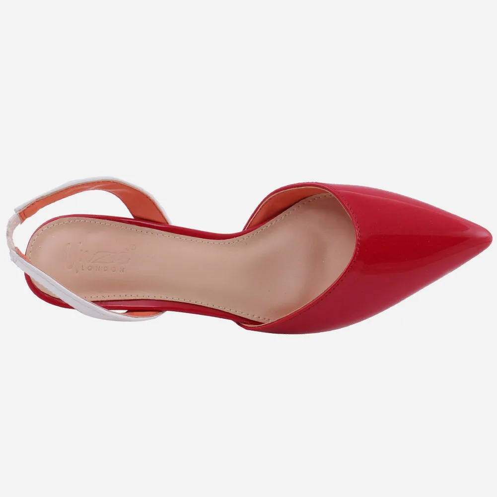 Women "LENA" Pointy Toe Low Heel Court Shoes