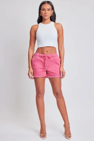 Women´s Frayed Hem Pull-on Shorts from YMI JEANS