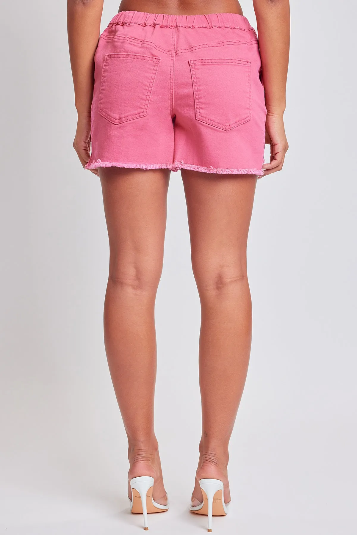 Women´s Frayed Hem Pull-on Shorts from YMI JEANS