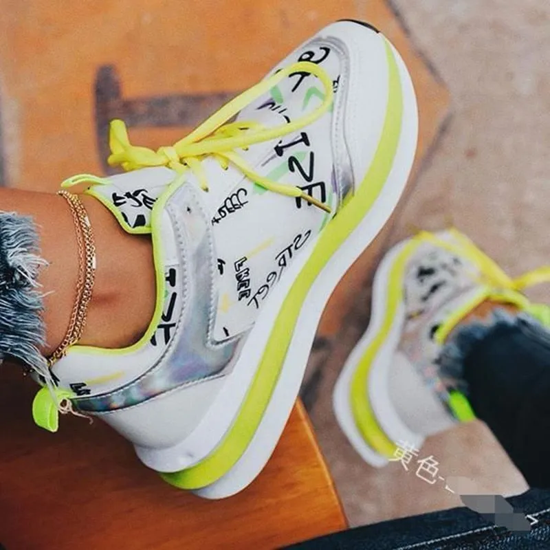 Women’s Lightweight Lace Up Trainers Sneakers with Prints | Perfect for Everyday Wear