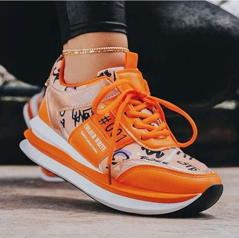 Women’s Lightweight Lace Up Trainers Sneakers with Prints | Perfect for Everyday Wear