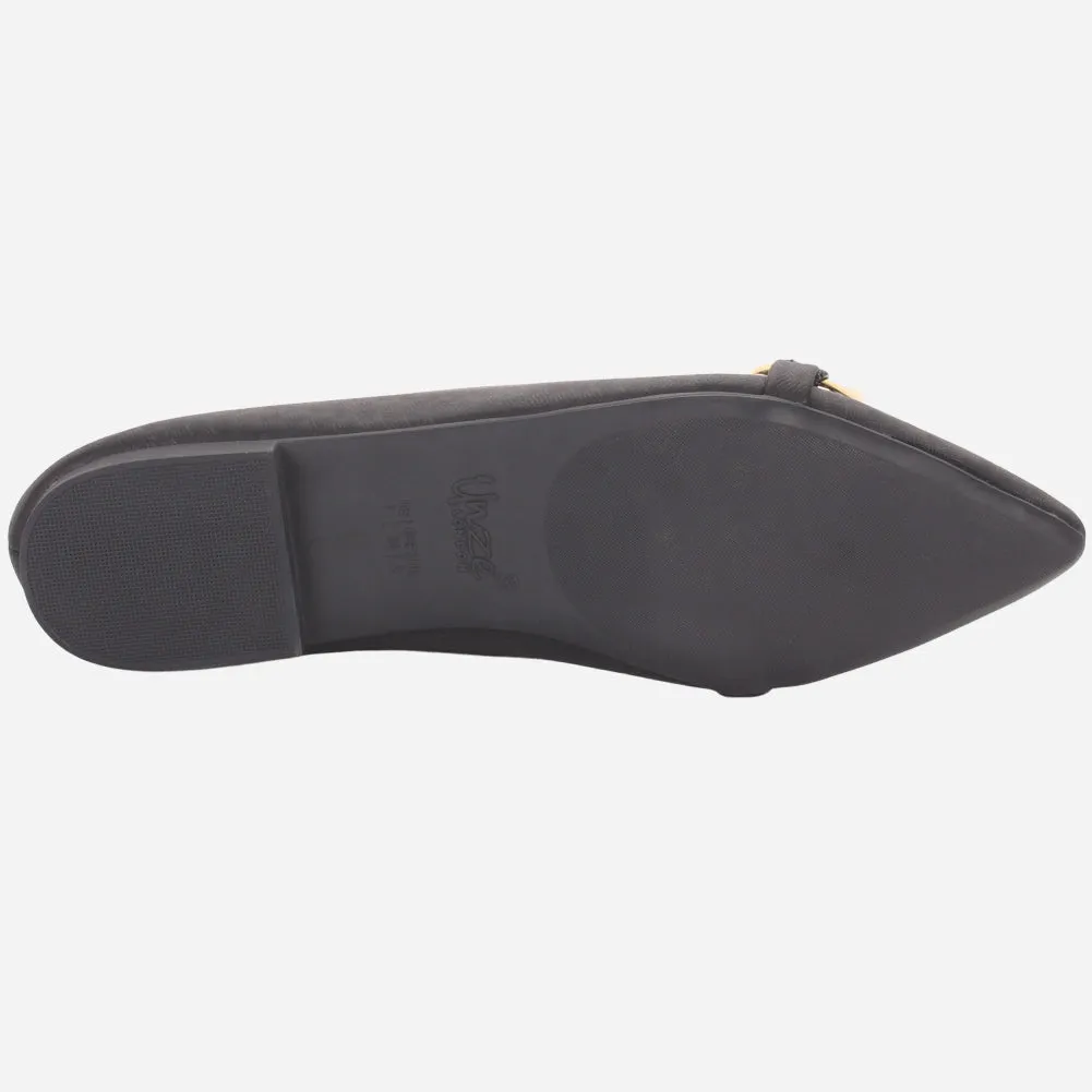 Women's "BATTY" Pointed Toe Decorated Flat Pumps