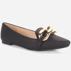 Women's "BATTY" Pointed Toe Decorated Flat Pumps