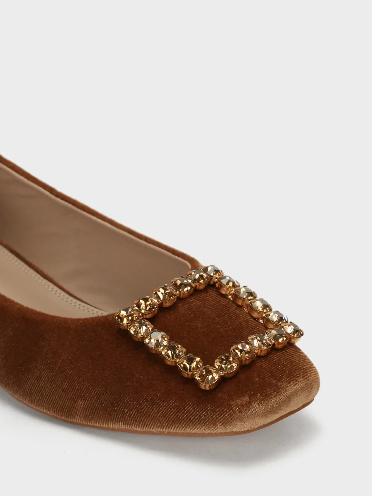 Women's "KOZUE" Buckled Detailing Ballerinas