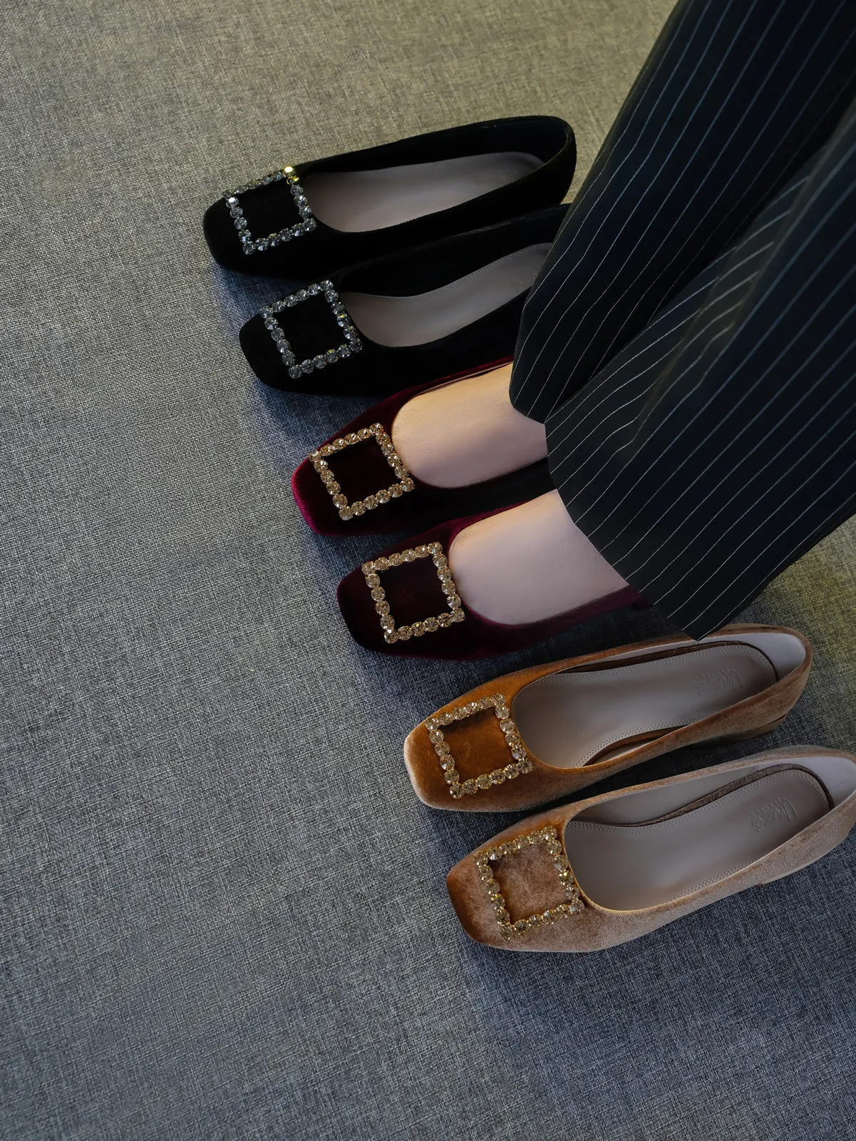 Women's "KOZUE" Buckled Detailing Ballerinas