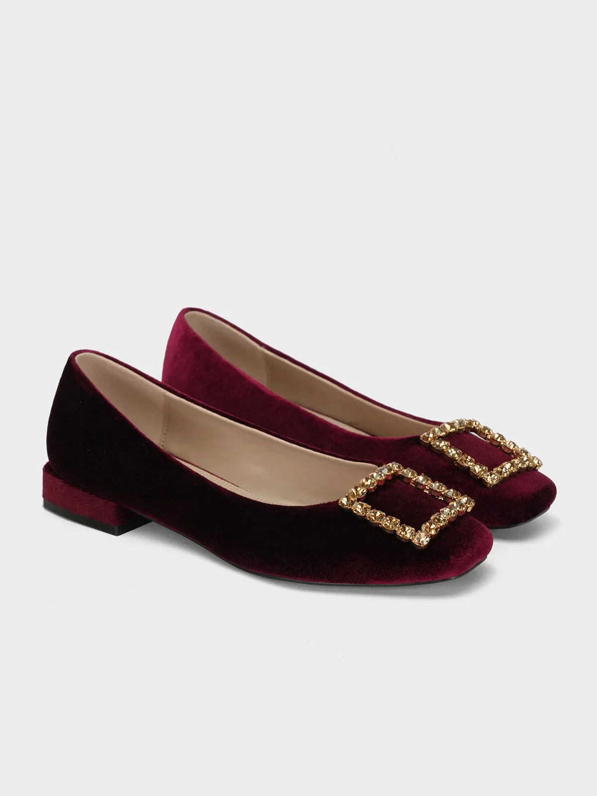 Women's "KOZUE" Buckled Detailing Ballerinas