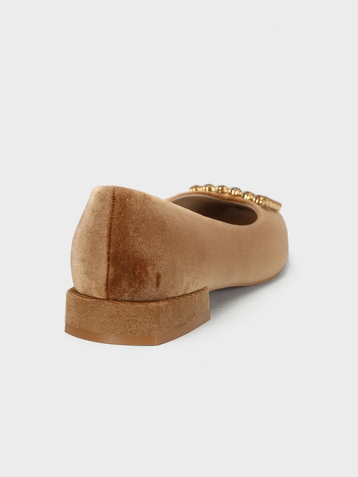 Women's "KOZUE" Buckled Detailing Ballerinas