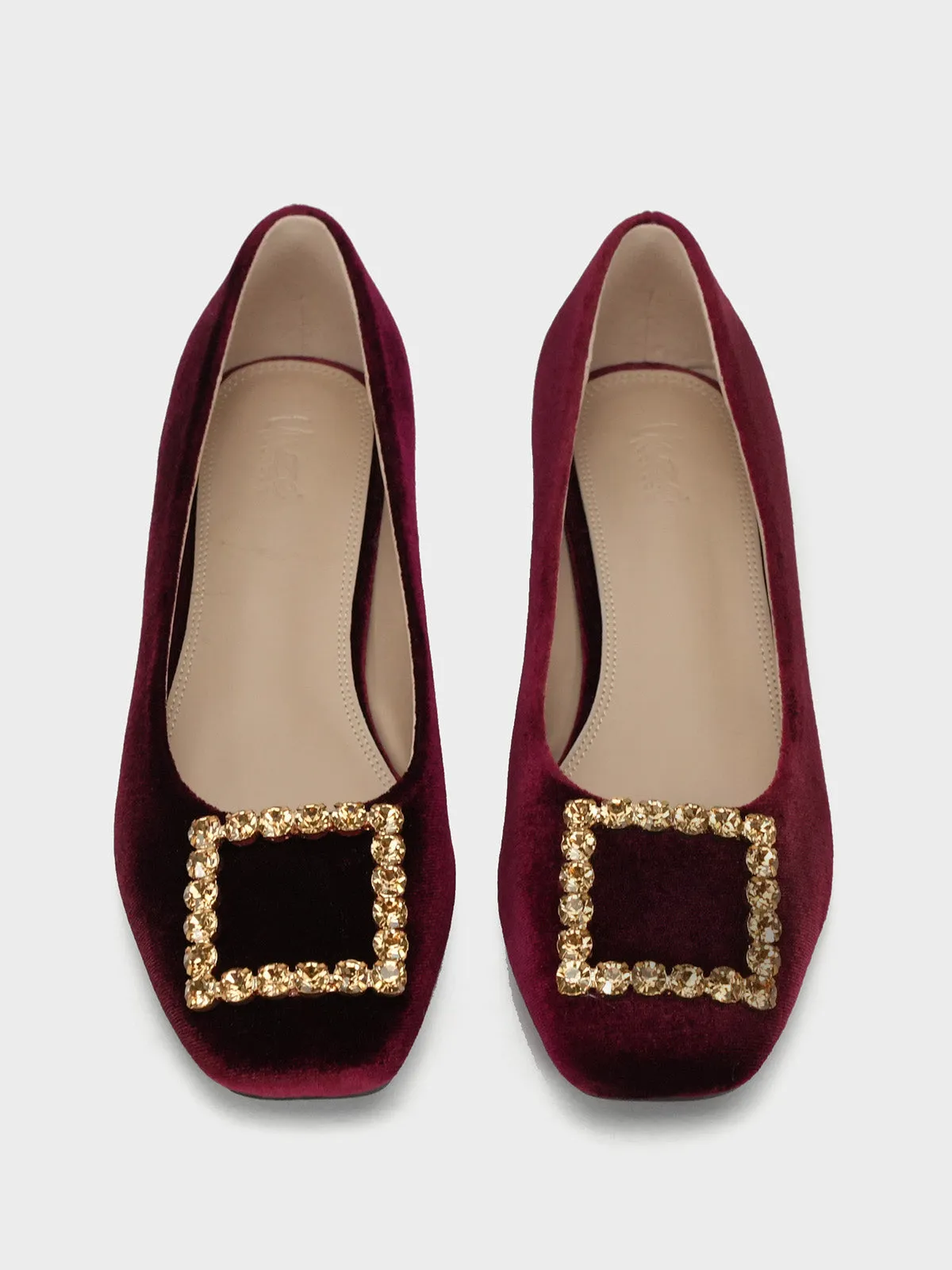 Women's "KOZUE" Buckled Detailing Ballerinas