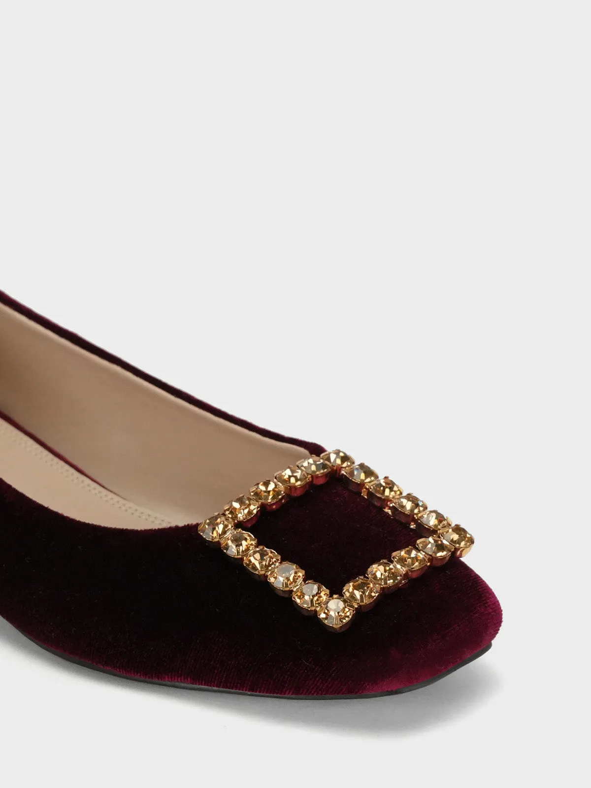 Women's "KOZUE" Buckled Detailing Ballerinas