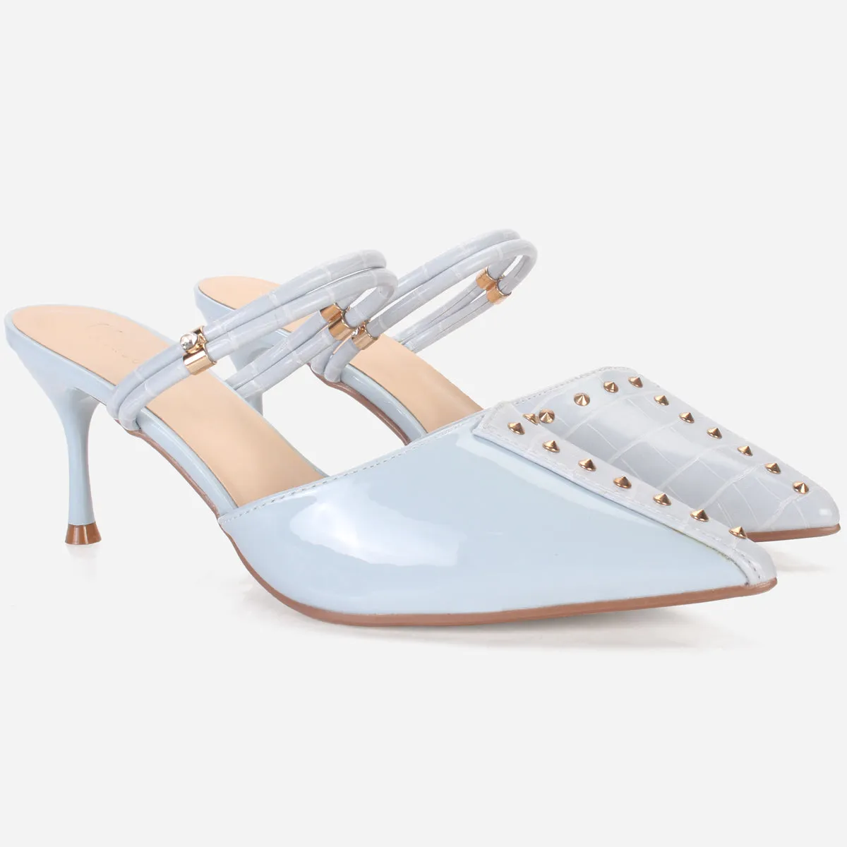 Women's "WAVERLY" Stud Detailing Evening Sandals