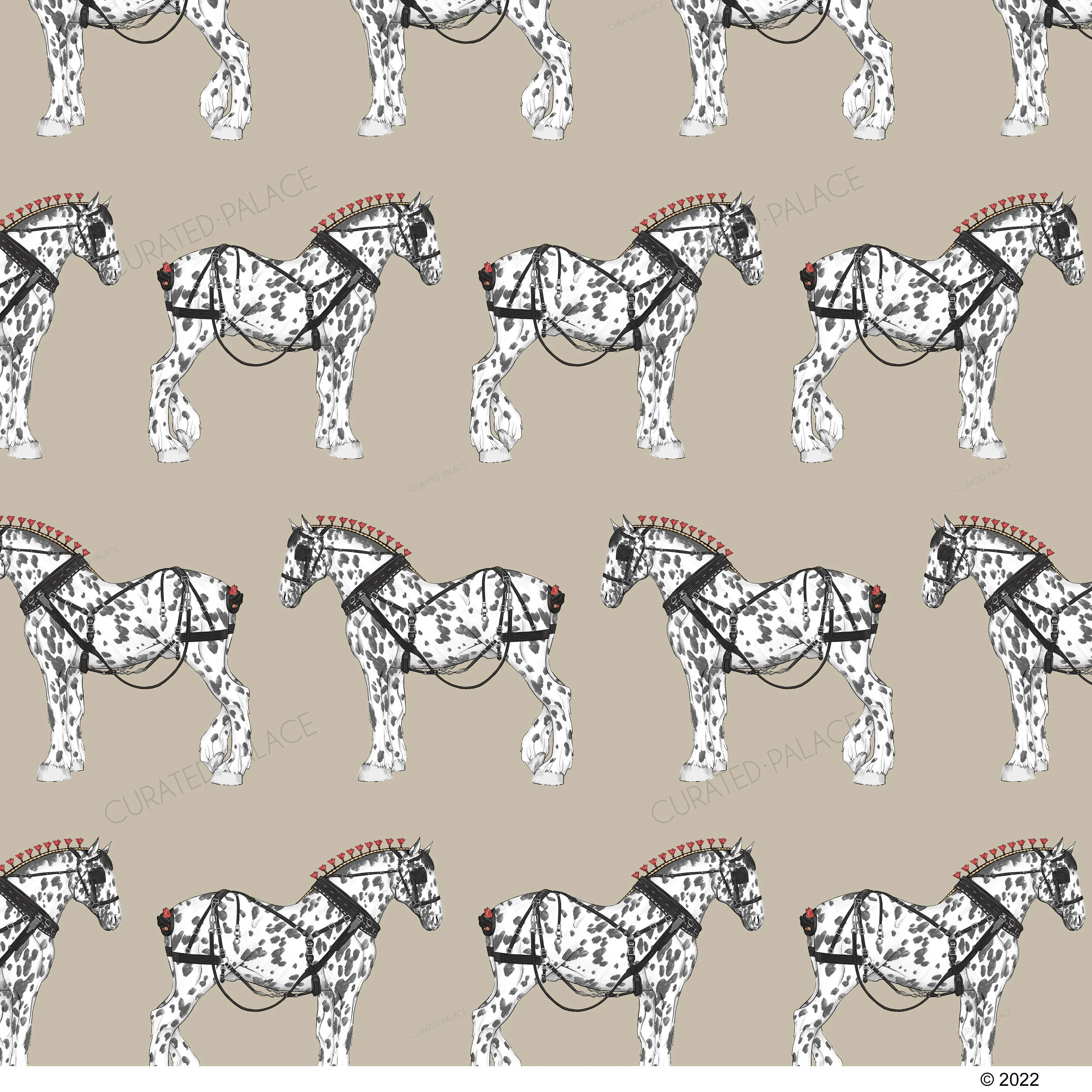 WORKING DRAFT HORSES // POUF