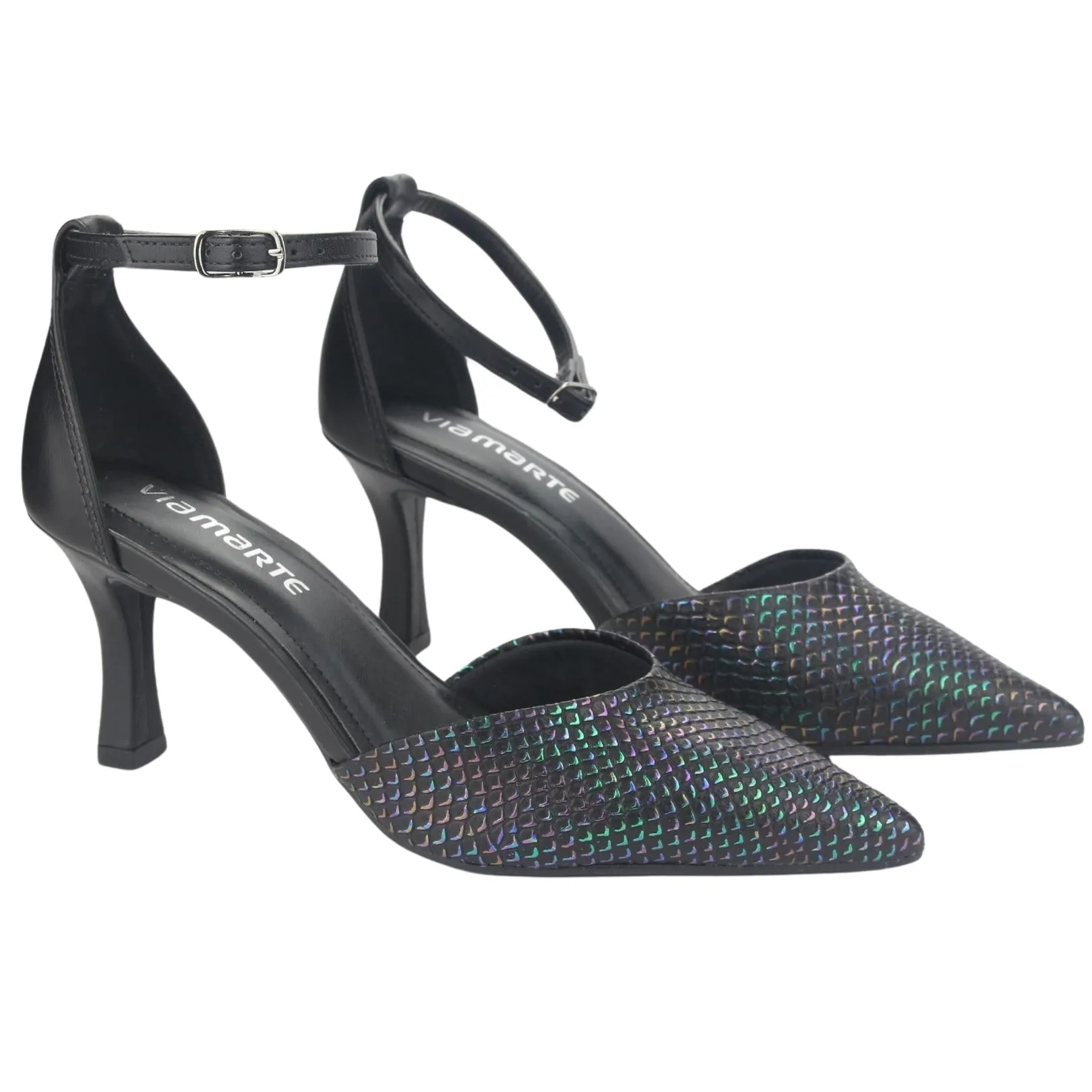 Zapato Via Marte Mujer 23-15706 Preto Casual